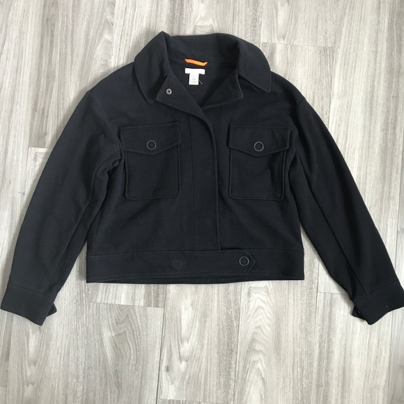 H&M Blue Short Peacoat Womens Small - Picture 1 of 10